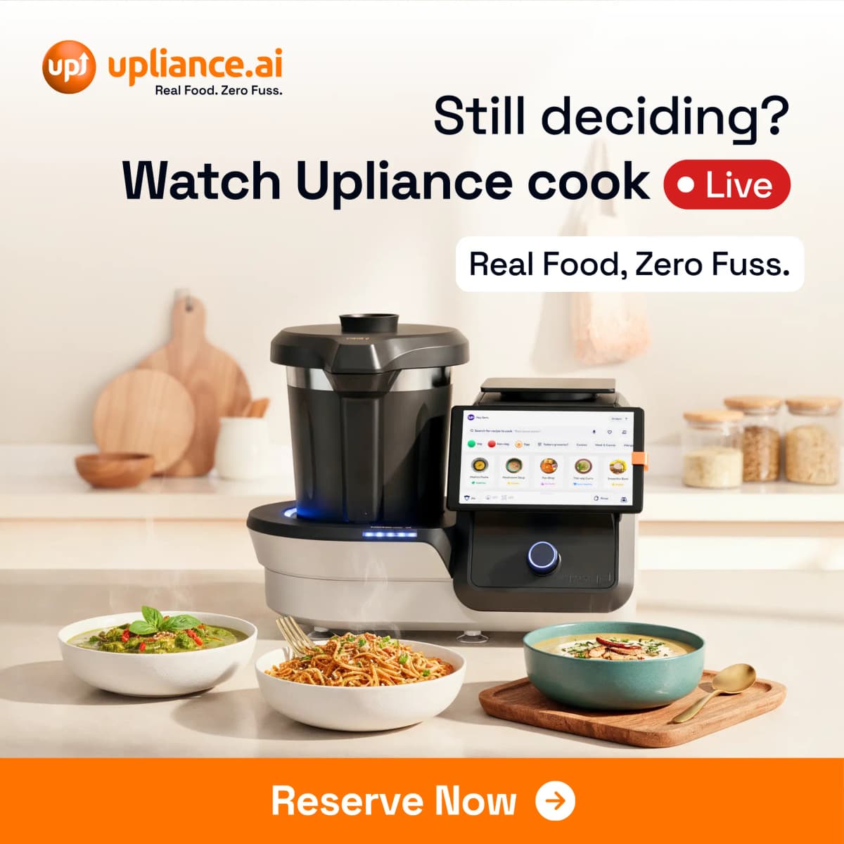 Live Cooking Session Banner